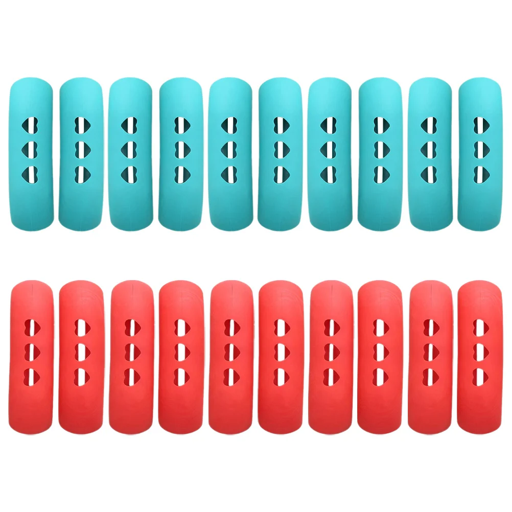 

20Pcs Pot Handle Covers Rubber Sleeves Heat Resistant Non Slip Pot Handle Sleeve Cooking Safety Grip Pan Wok Cooker Grip Cover