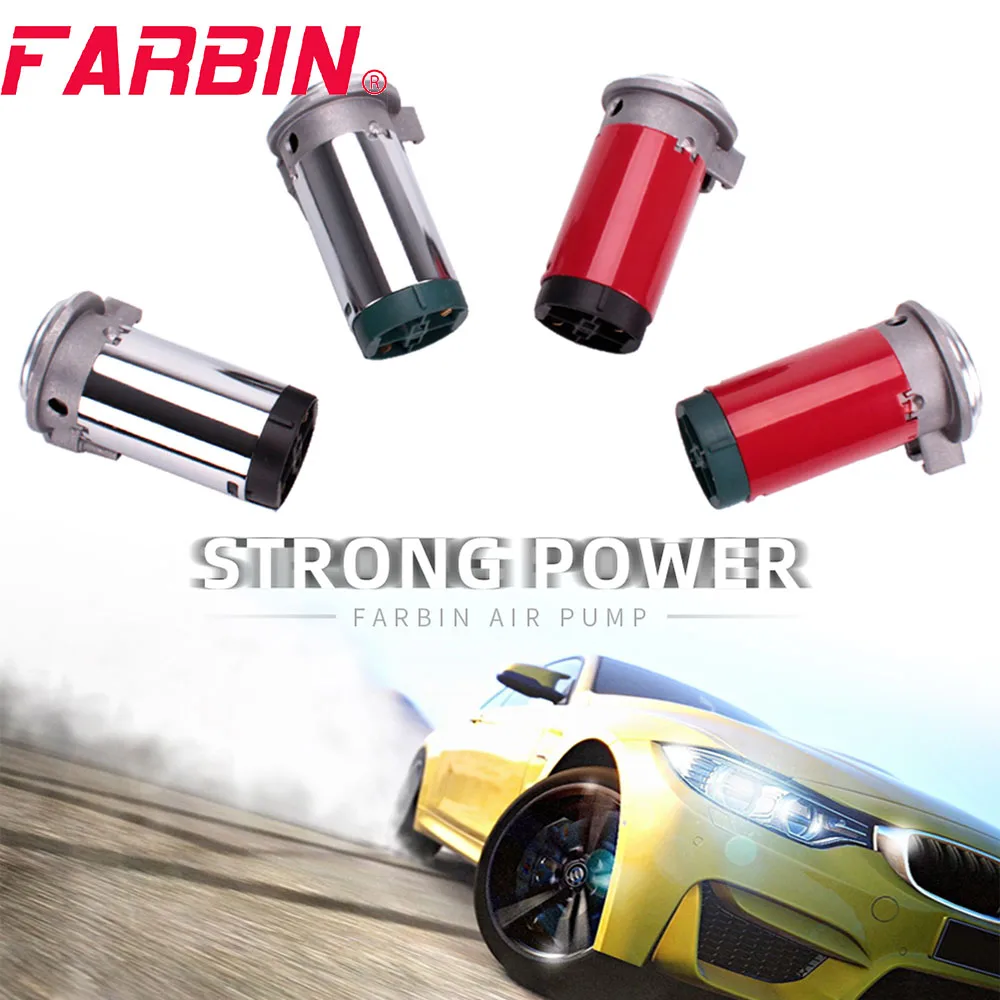 

FARBIN 12V/24V Mini Air Compressor For Air Horns Super Loud Trumpet Replacement Air Pump Car Horn Compressor Auto Accessory