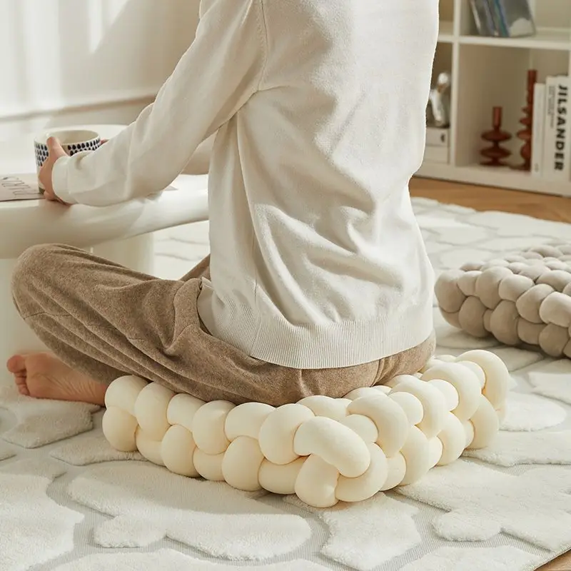 Woven Buttocks Cushion, Sofa Chair Cushion, Ground Cushion, Futon, Lazy Bedroom Pillow