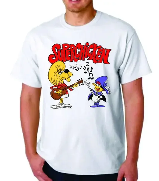 SUPER CHICKEN FRED SING T SHIRT Cartoon JAY WARD HANNA BARBERA TEE