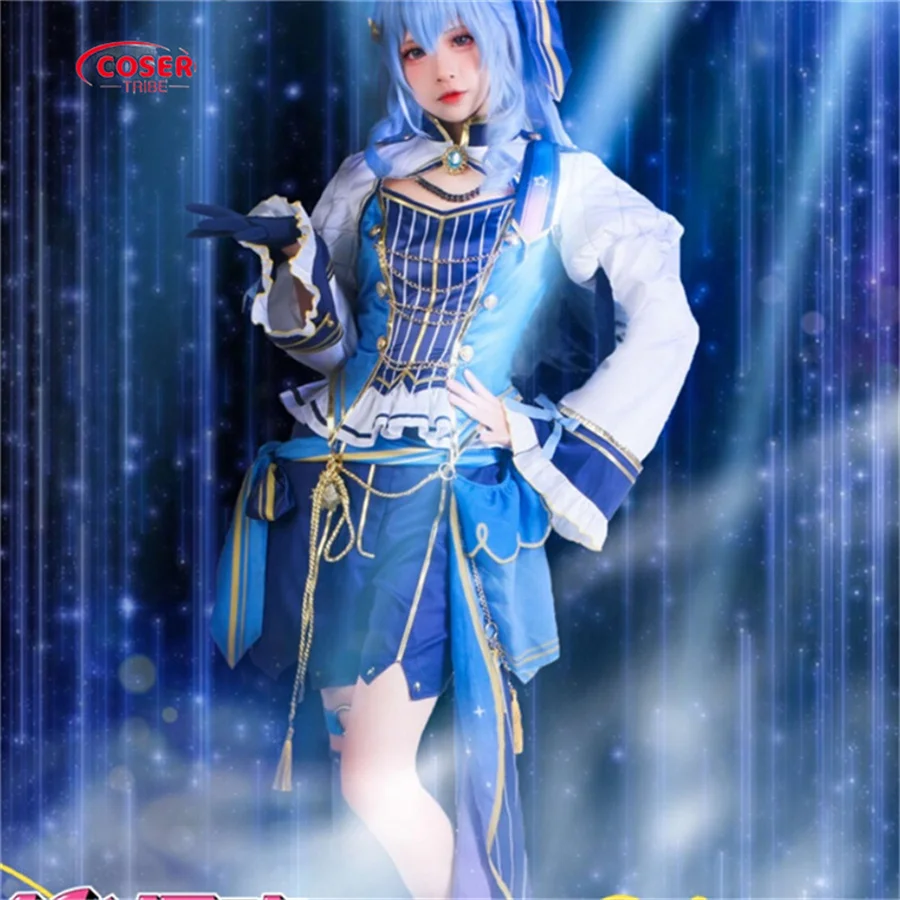 COSER TRIBE Anime Game NIJISANJ Hosimati Suisei brilliant playful luxurious Halloween Carnival Role CosPlay Costume Complete Set