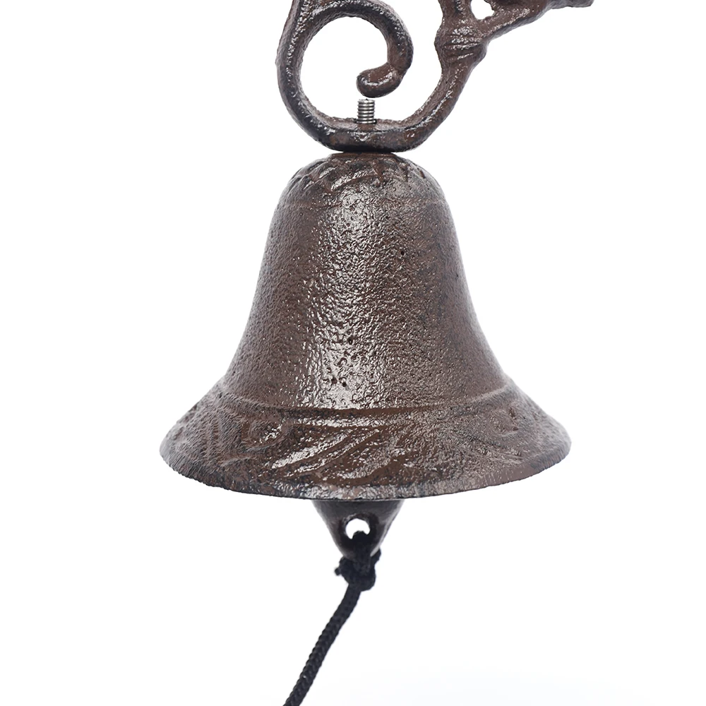 

Vintage Cast Iron Birdies Bell Antique Rust Finish For Home Garden Decoration