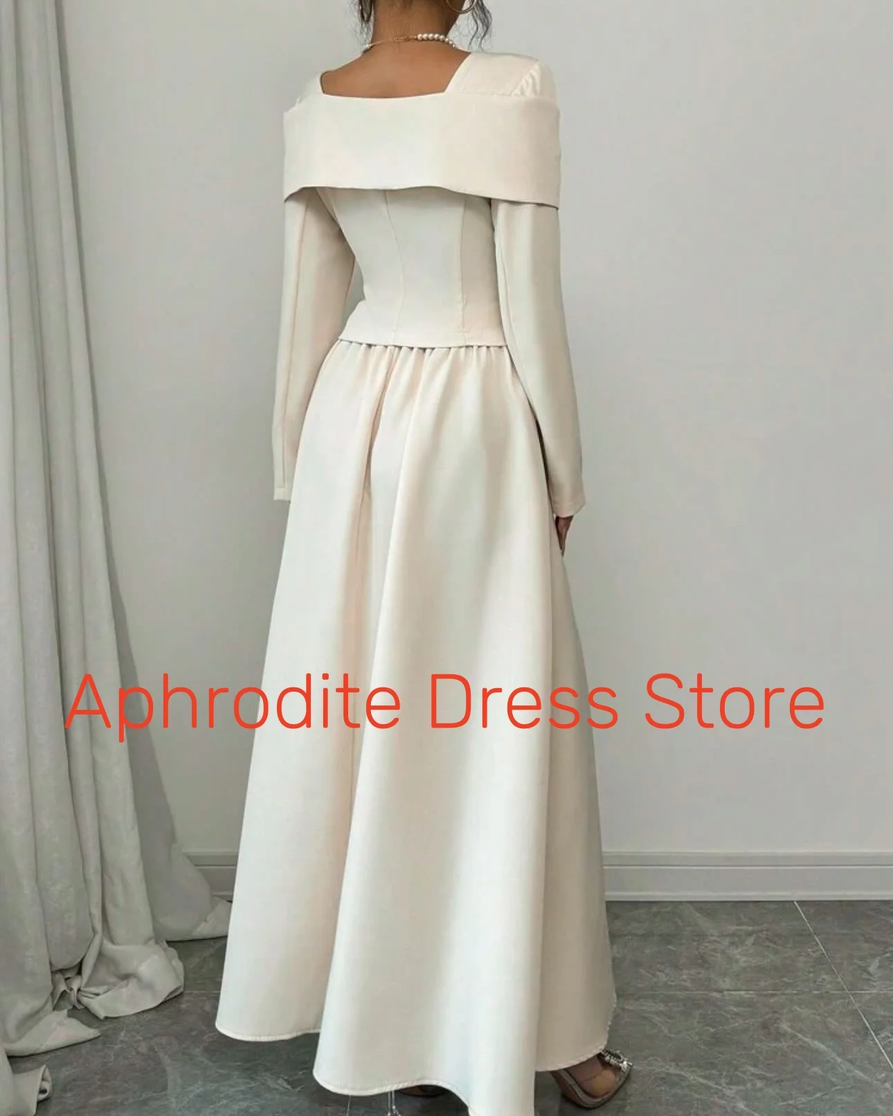 Customized Graceful Jersey Buttons Evening Dresses High Quality Long Sleeves Cocktail Dress Custom Size Bespoke Occasi