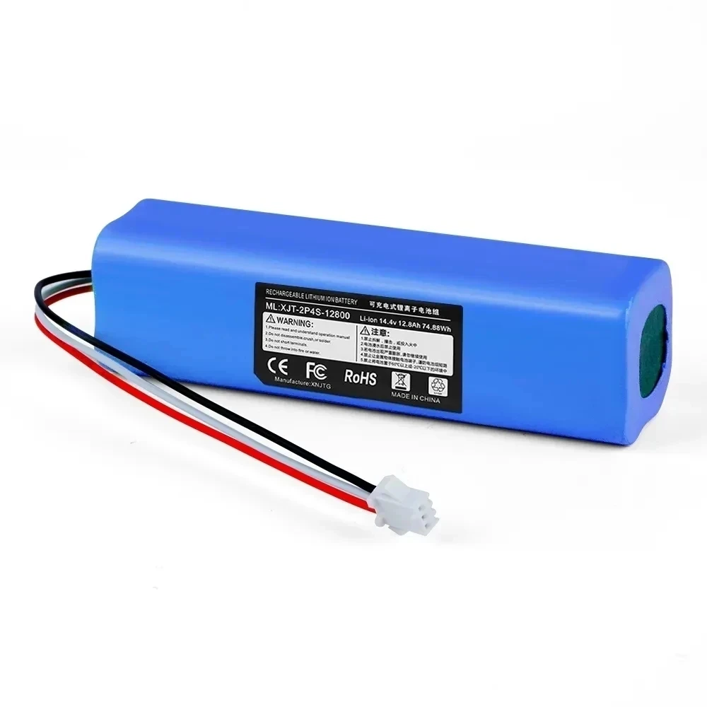 Imagem -04 - Bateria de Substituição para Aspirador Robô Baterias de Reposição Capacidade 12800mah Xiaomi Lydsto r1 Roidmi Eve Plus Viomi s9