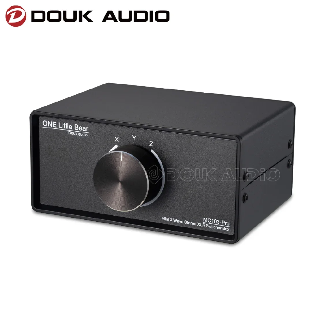 Douk Audio 1(3)-IN-3(1)-OUT XLR Balanced Audio Converter Stereo Passive Selector Switcher