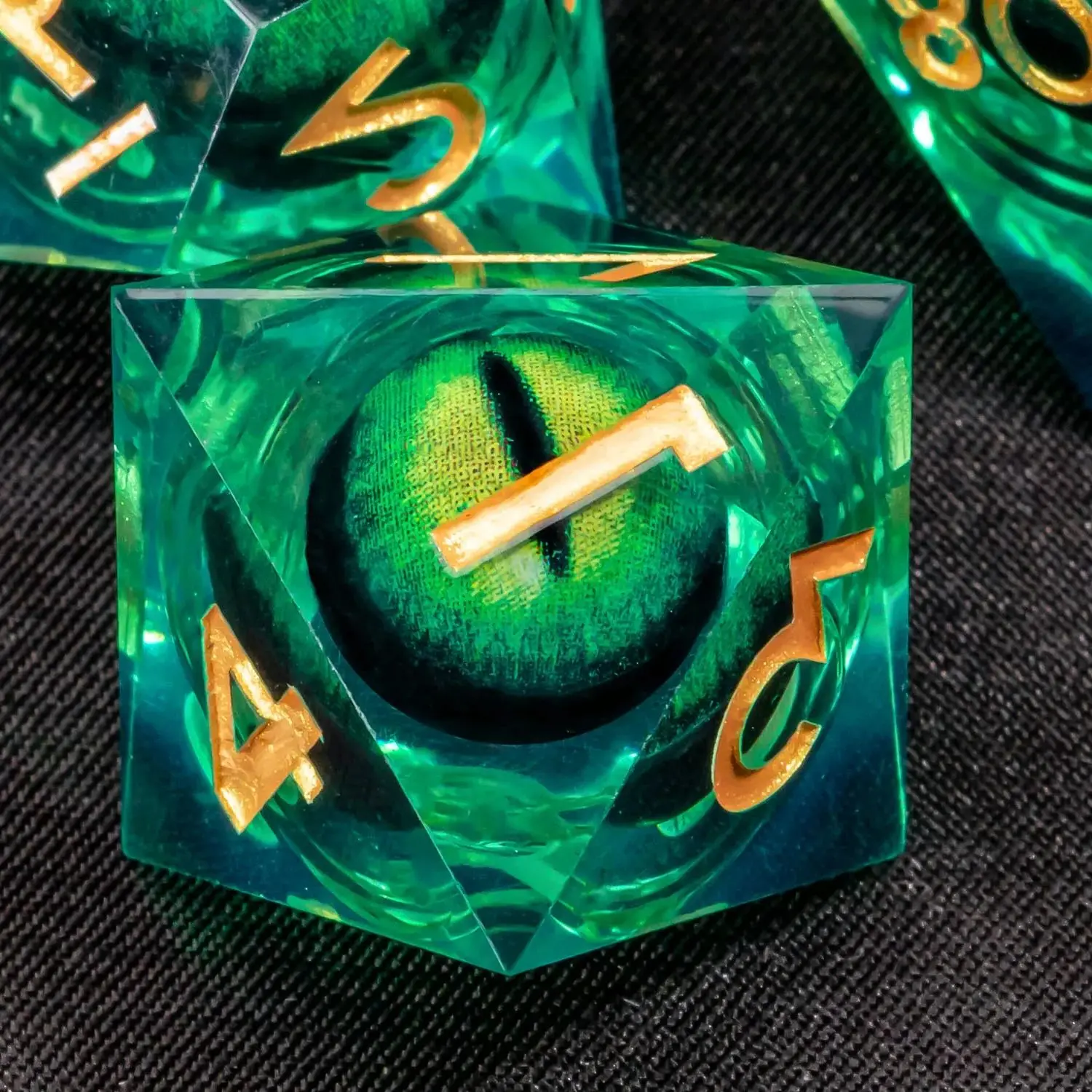 مجموعة نرد DND Liquid Core D & D، نرد الزنزانة والتنين ذات الحافة الحادة، لعب الأدوار، RPG D وD D20، D12، D10، D8، D6، D4