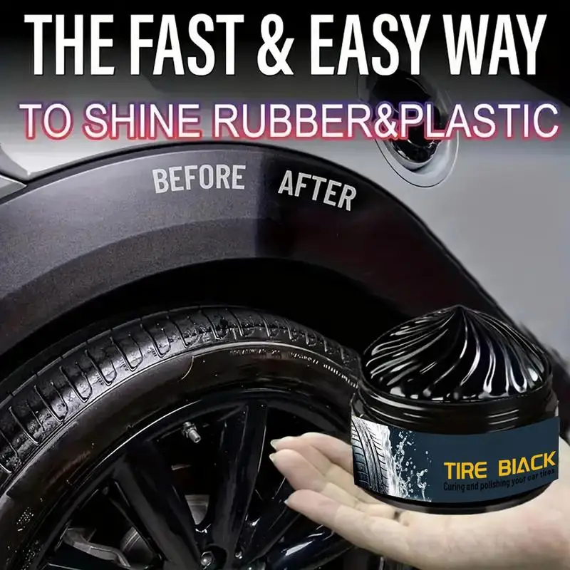 

Car Tire Coating Paste 50g Rust Protection Tire Dressing Coating Paste Safe Driving Car Tyre Stain Remover For High Gloss Shine