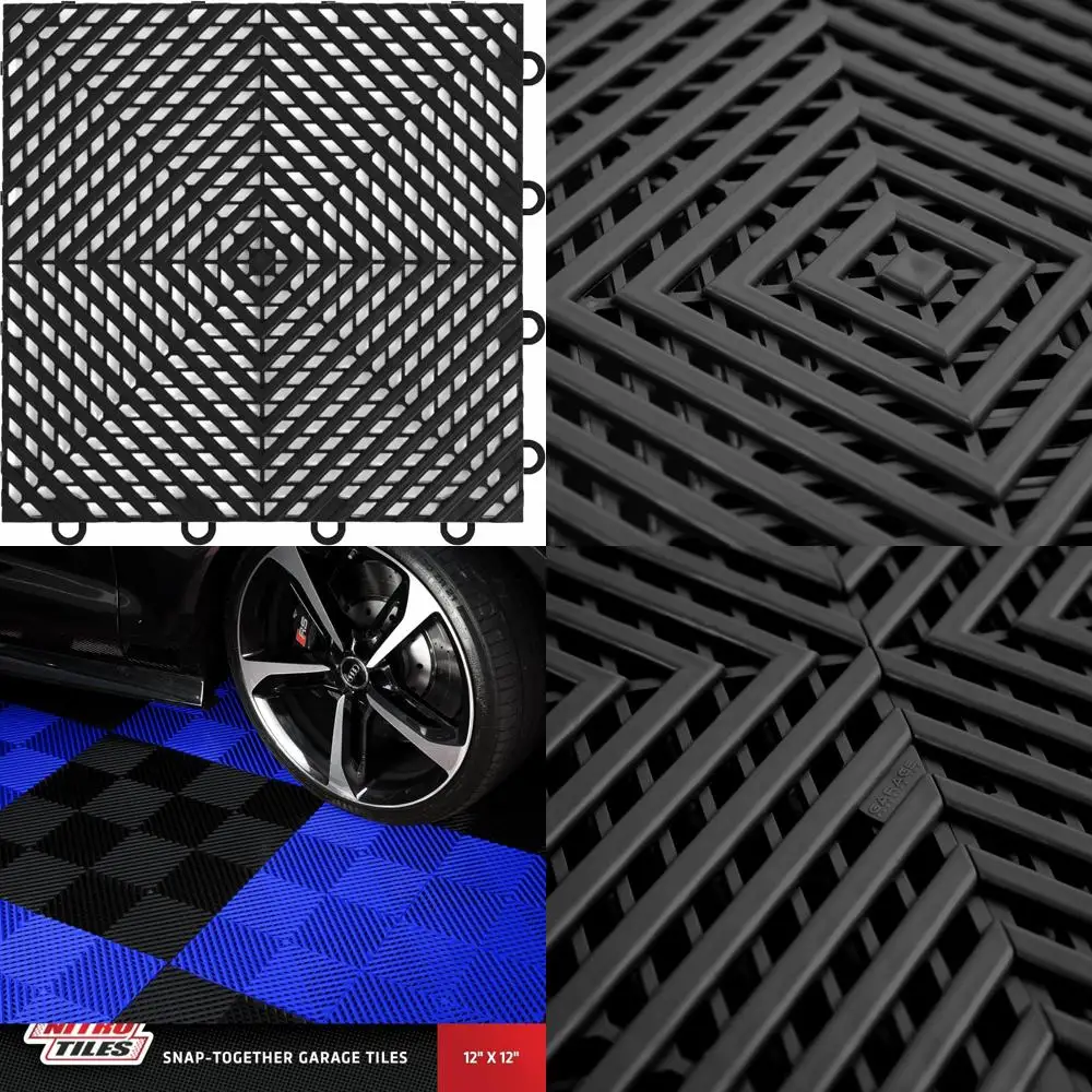 Non-Slip 12x12 Interlocking Plastic Garage Floor Tiles for Easy Organization and Safety