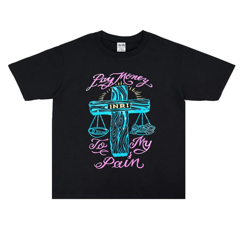 

2025 Alternative Rock Metal PTP Band Pay Money To My Pain Printed T-shirt Short Sleeve High Quality Luxury Brand Ins Y2k