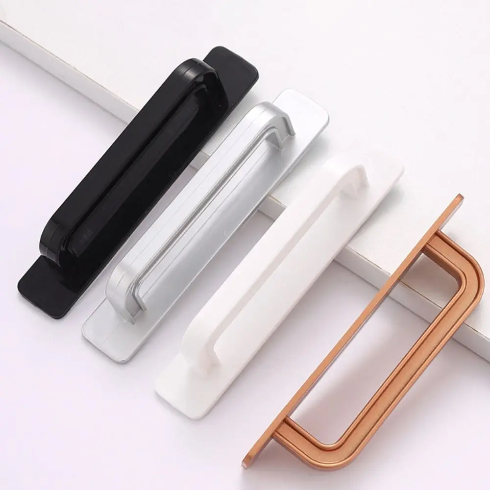 Paste Style Drawer Handle Wardrobe Cabinet Sliding Door Window Handle Durable Plastic Multi-purpose Auxiliary Door Pull