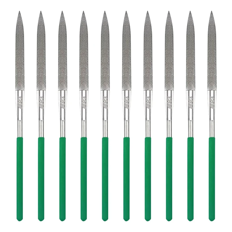 10-Piece Diamond File Set, Precision Needle File Set, Diamond Coated Files For Filing Metal, Ceramic, Stone, Jewelry