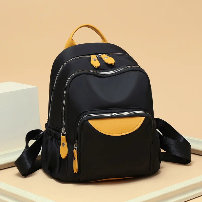 Oxford cloth backpack women 2022 fashion versatile new casual backpack Street trend double contrast women's bag