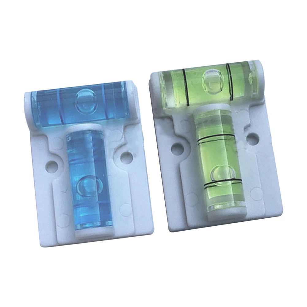2 pezzi di plastica orizzontale tipo T per cannocchiale a bolla di misurazione inclinometro a bolle accessori per strumenti di livellamento per edifici domestici