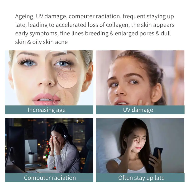 Microcurrent Facial Device Face Lifting Machine คอกระชับผิวนวด LED Light Therapy การสั่นสะเทือน Rejuvenation Beauty TOOL