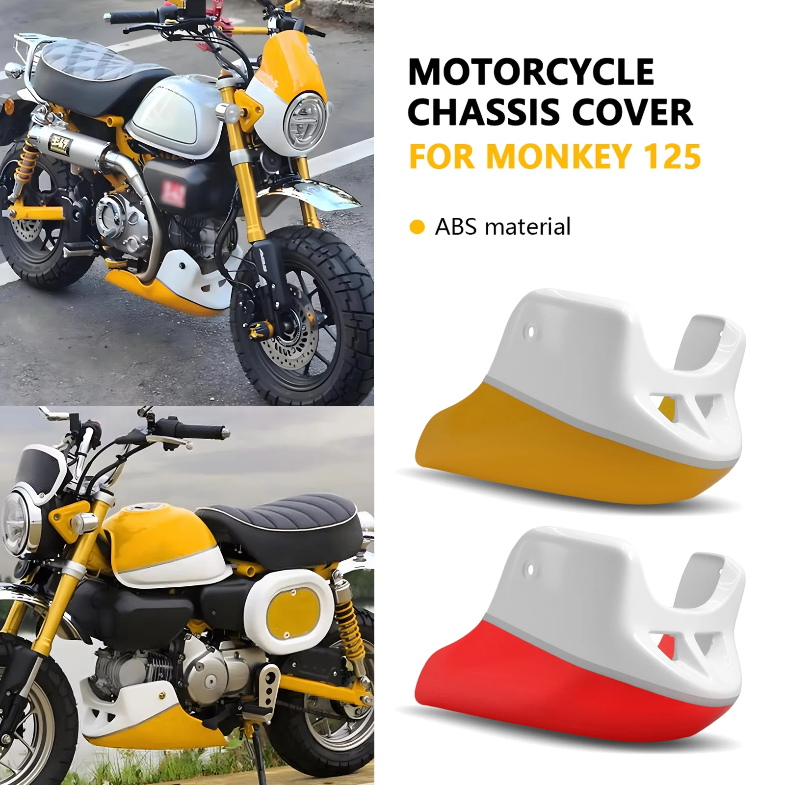 

For Honda MONKEY 125 2018-2025 2024 Motorcycle Accessories monkey 125 Engine Chassis Protection cover Guard Bottom Skid Plate