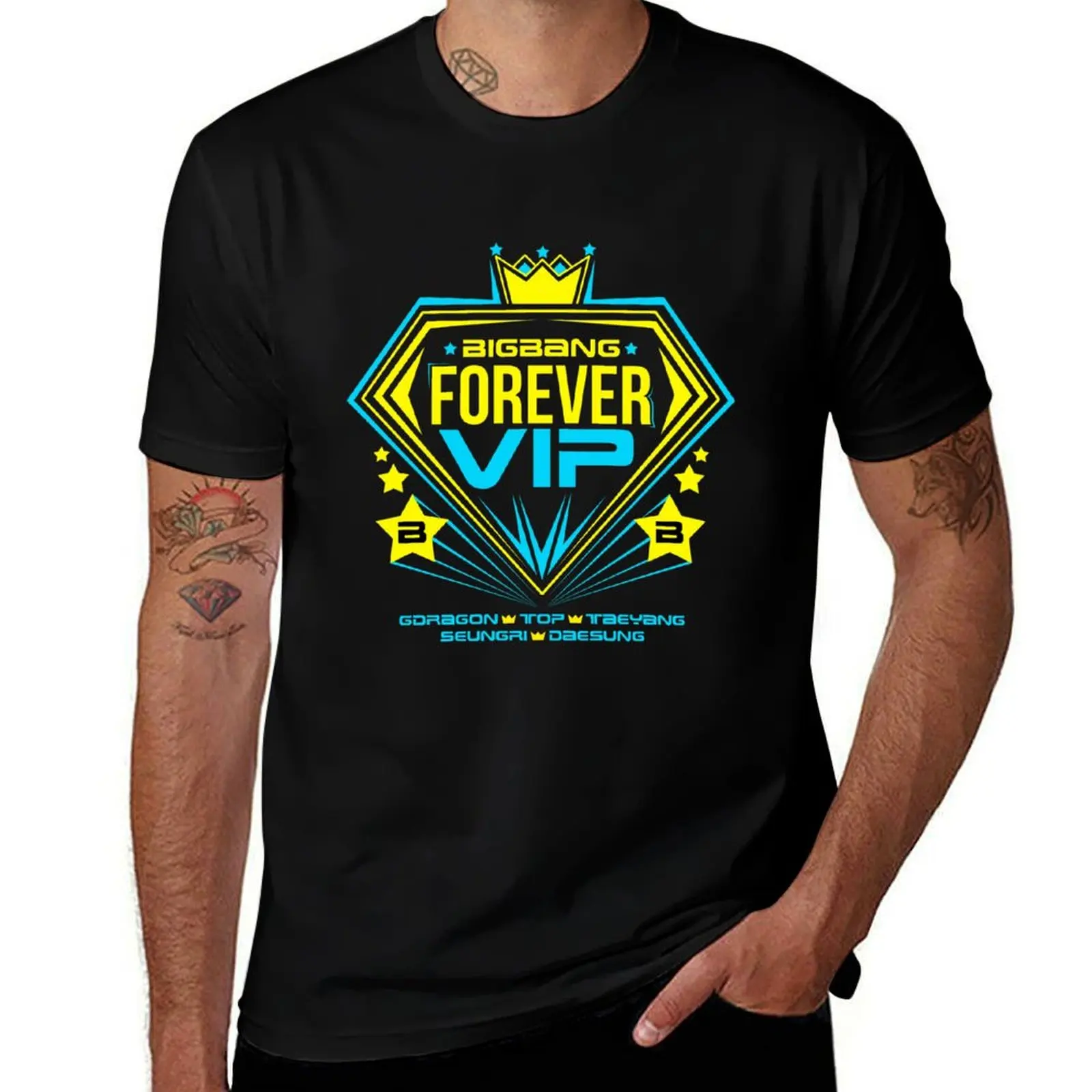 BIGBANG Forever VIP T-Shirt customizeds tops anime stuff mens graphic t-shirts anime