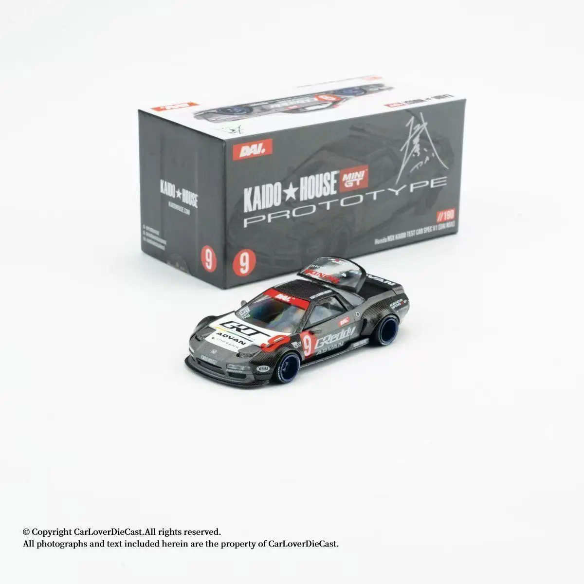 

Коллекционная модель автомобиля Kaido House + MINIGT 1:64 Honda NSX Kaido Test Car Spec V1, китайская версия, литая под давлением, из сплава