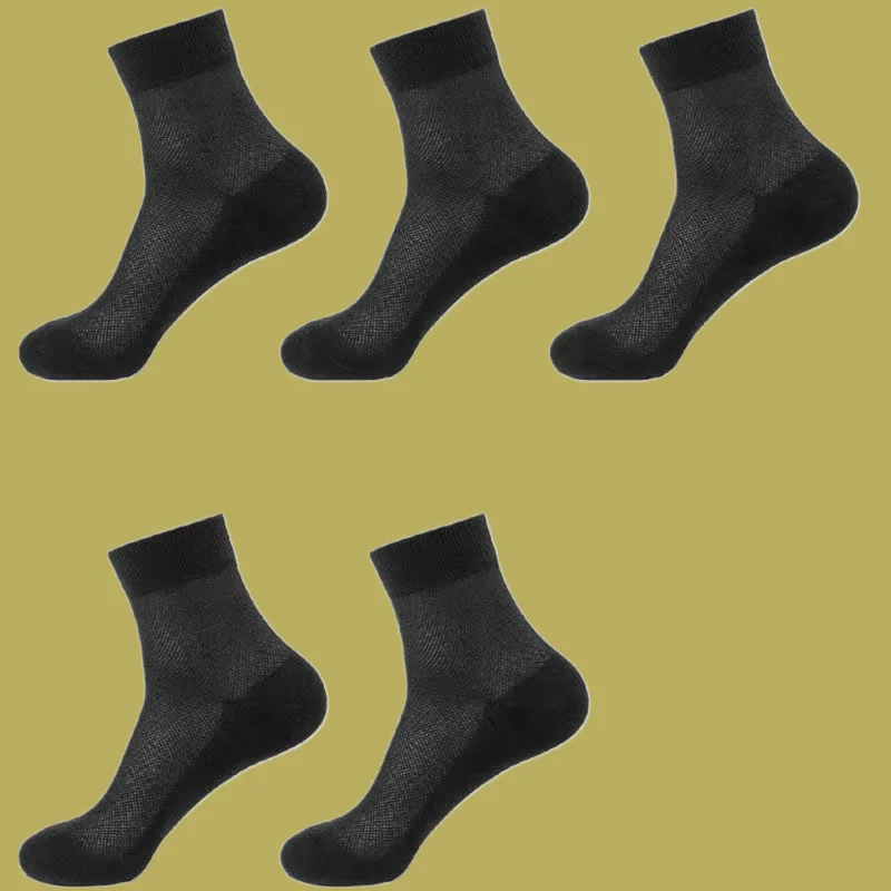 

5/10 Pairs 2024 New High Quality Men's Mid-Tube Extra Large Size Plus Size Mesh Thin Mid-Tube Men's Socks Big Feet Socks