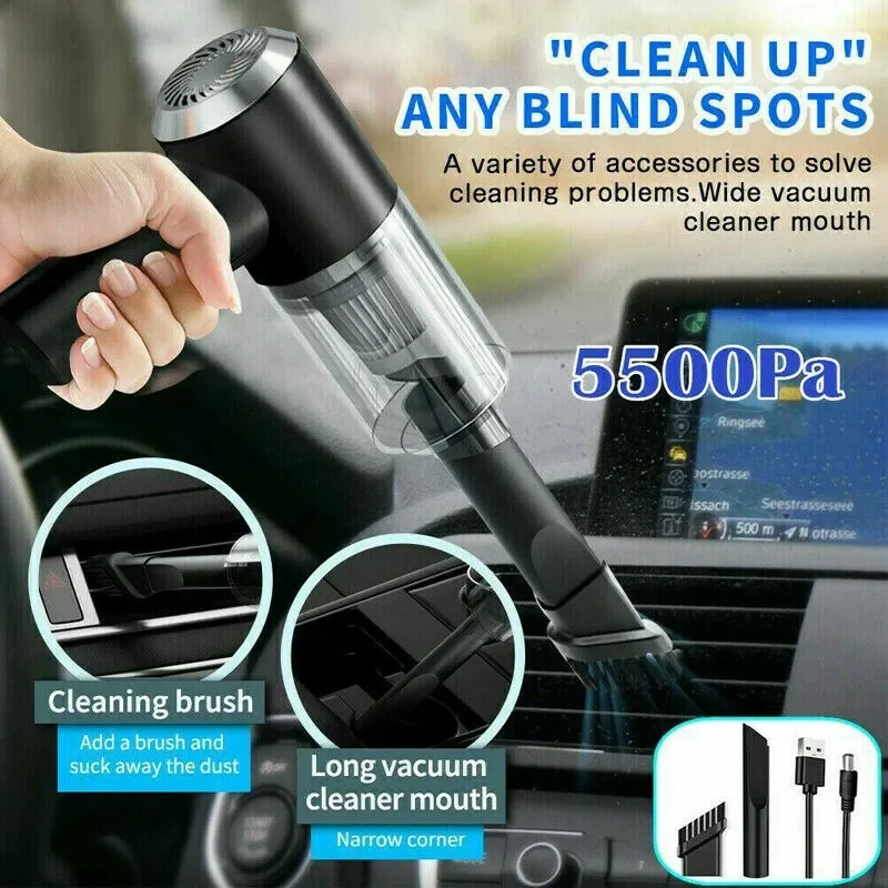 Cleaner Handheld Vacuum Cordless Hand Vacuum Rechargeable Car Interior Desktop Sofa Keyboard Drawer And Crevices Small Spaces