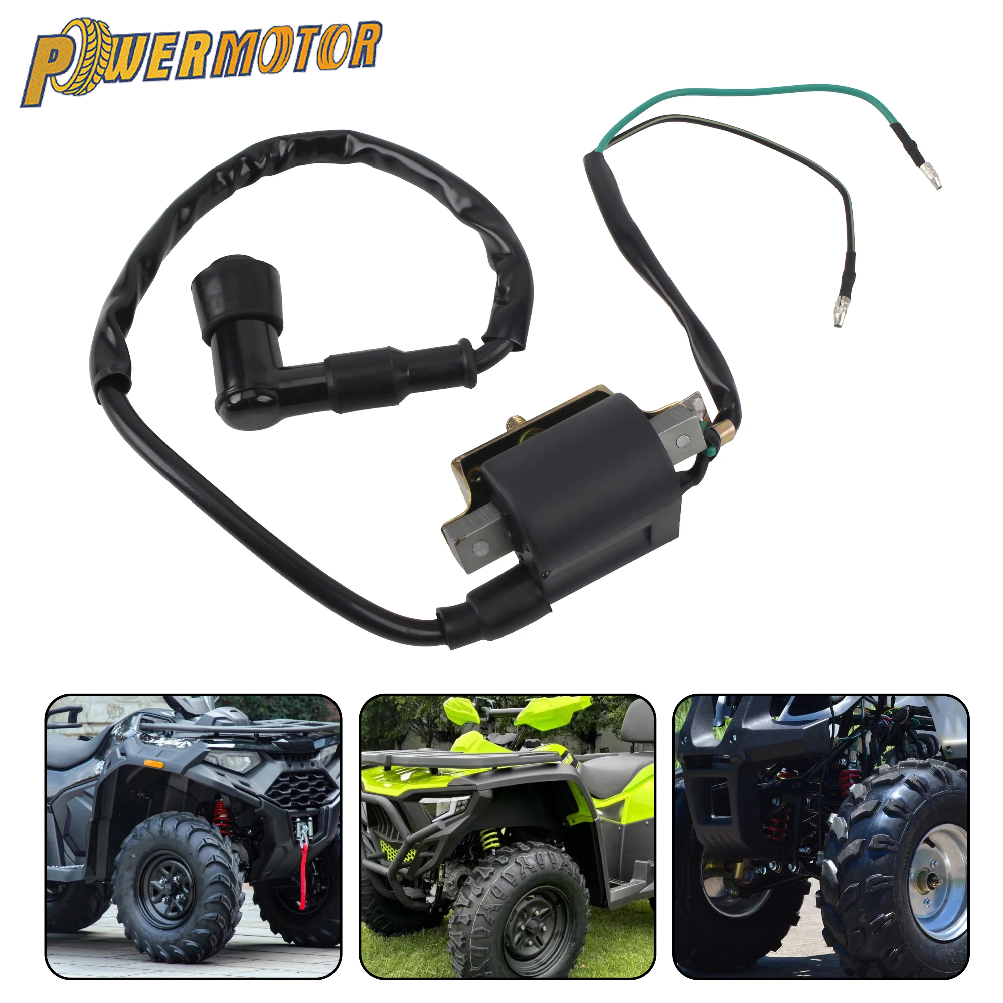 

Motorcycle Ignition Coil for 50cc 70cc 90cc 110cc 125cc ATV Quad DirtBike Motocross Sunl Go kart Ignition Coil Replacement Parts