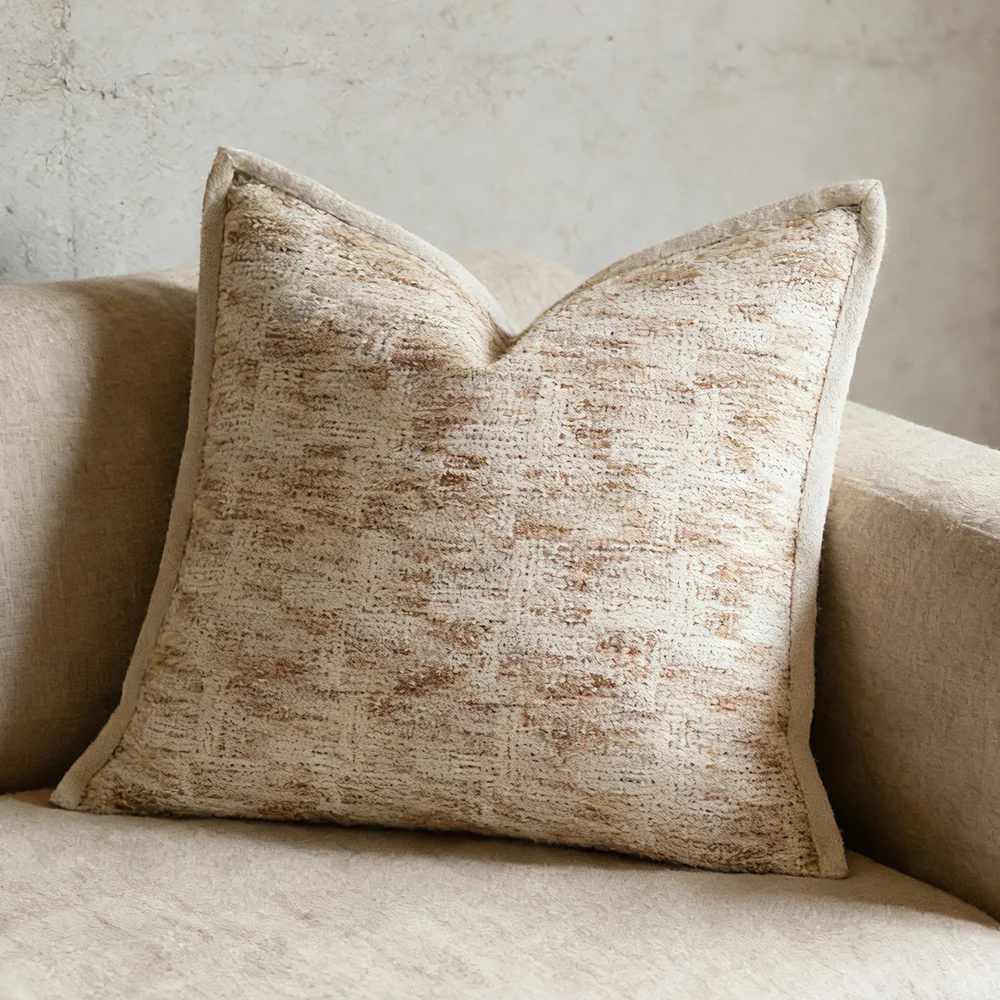 

Винтажная декоративная наволочка 45x45 см с эффектом потертости, в японском минималистичном стиле Ваби-Саби, для гостиной