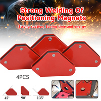 1/4pcs Welding Magnet Magnetic Holder 45/90/135 Degrees 9LB Arrow Clamp Magnetic Clamp for Welding Positioner Locator Tools