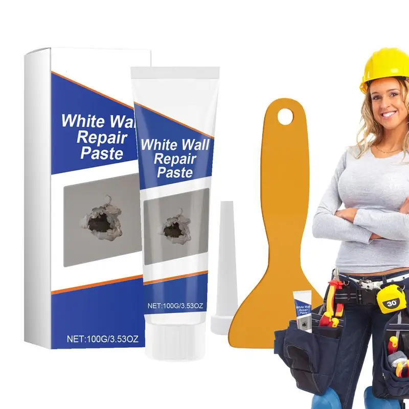 

Drywall Patch Repair Kit Wall Repair Patch Kit With Scraper Large Hole Drywall Patch Wall Mending Agent For Removing Wall Stains