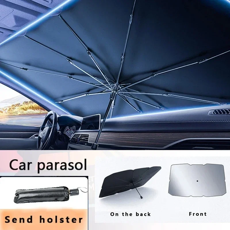 

NEW Car sun umbrella Car parasol Car parasol Retractable parasol Insulated front windshield parasol UV insulated parasol