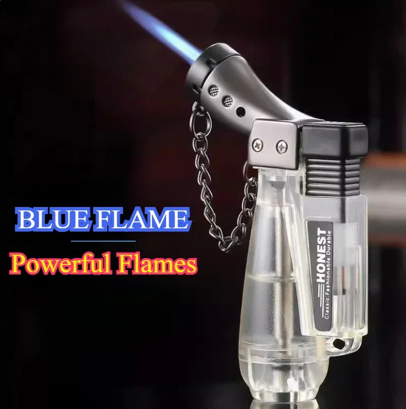 Honest Metal Gas Lighters Windproof Turbo Welding Torch Kitchen Cooking Flame Powerful Spray Gun Cigar Lighter For Men Gifts