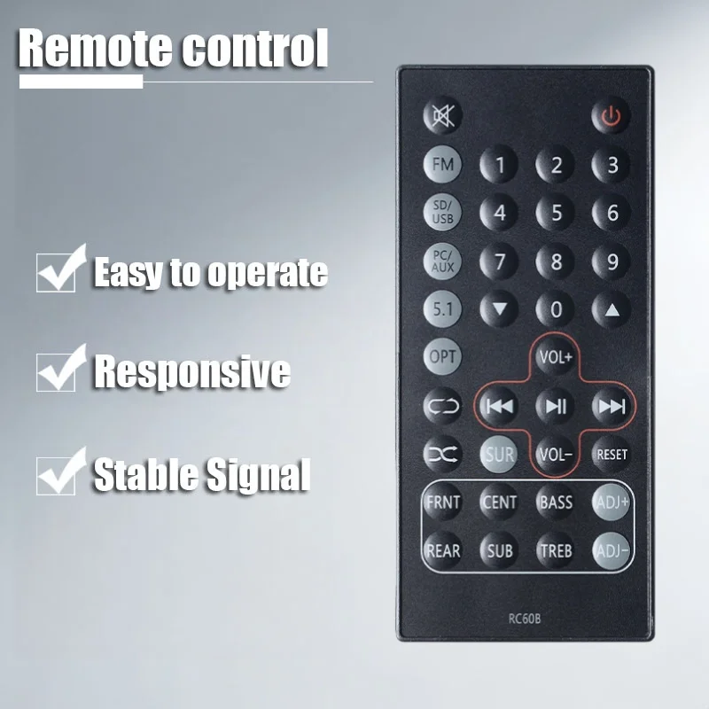 

Edifier 5.1 Surround Sound Speaker System with Remote Control Suit Infrared C6XD RC60B Home Theater Compatible Replacement