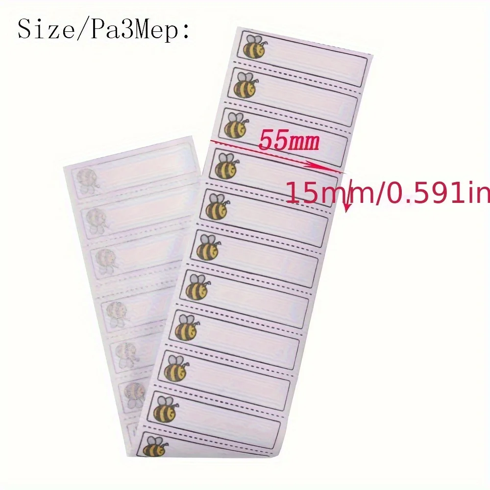 100/200pcs White Washable Iron on Name Labels Garment Fabric Clothing Labels Tags Marker Set for School Sewing Accessories