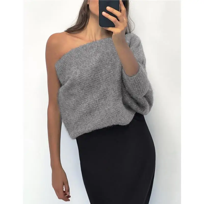 Abrigo con mangas tejidas de diseño asimétrico is, recién llegado de primavera, moda femenina, fibra de poliéster, manga la...