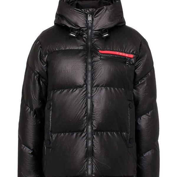 

Ele Thiened Men's down Jaet with Hood Casual Faionable Warm Polyester Fiber Du down Filling Regular Fit Modern Sle
