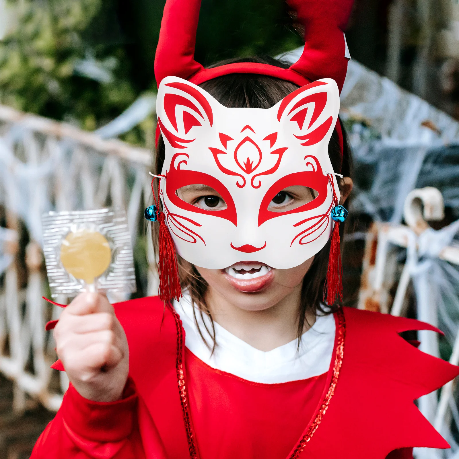 หน้ากากสัตว์ฟ็อกซ์สุดหรู 2 ชิ้น หน้ากากครึ่งหน้าอเนกประสงค์สำหรับงานเทศกาล งานแฟนซี งานแต่งงาน และงานอีเว้นท์ต่างๆ