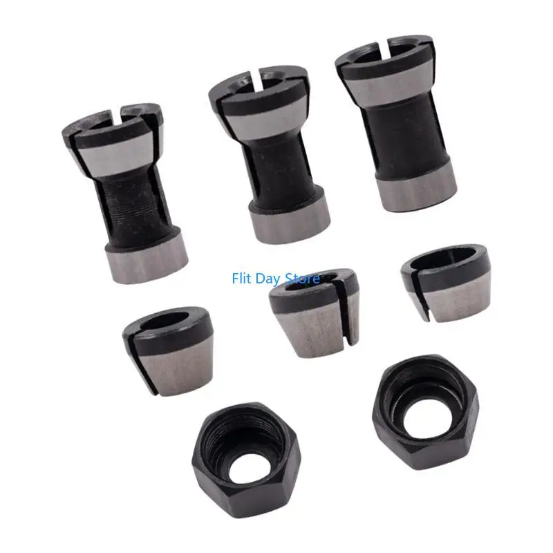 

F92C 6/6.35/8mm Collect Chuck Adapter Head Converters Routers Clamp Holder Tool