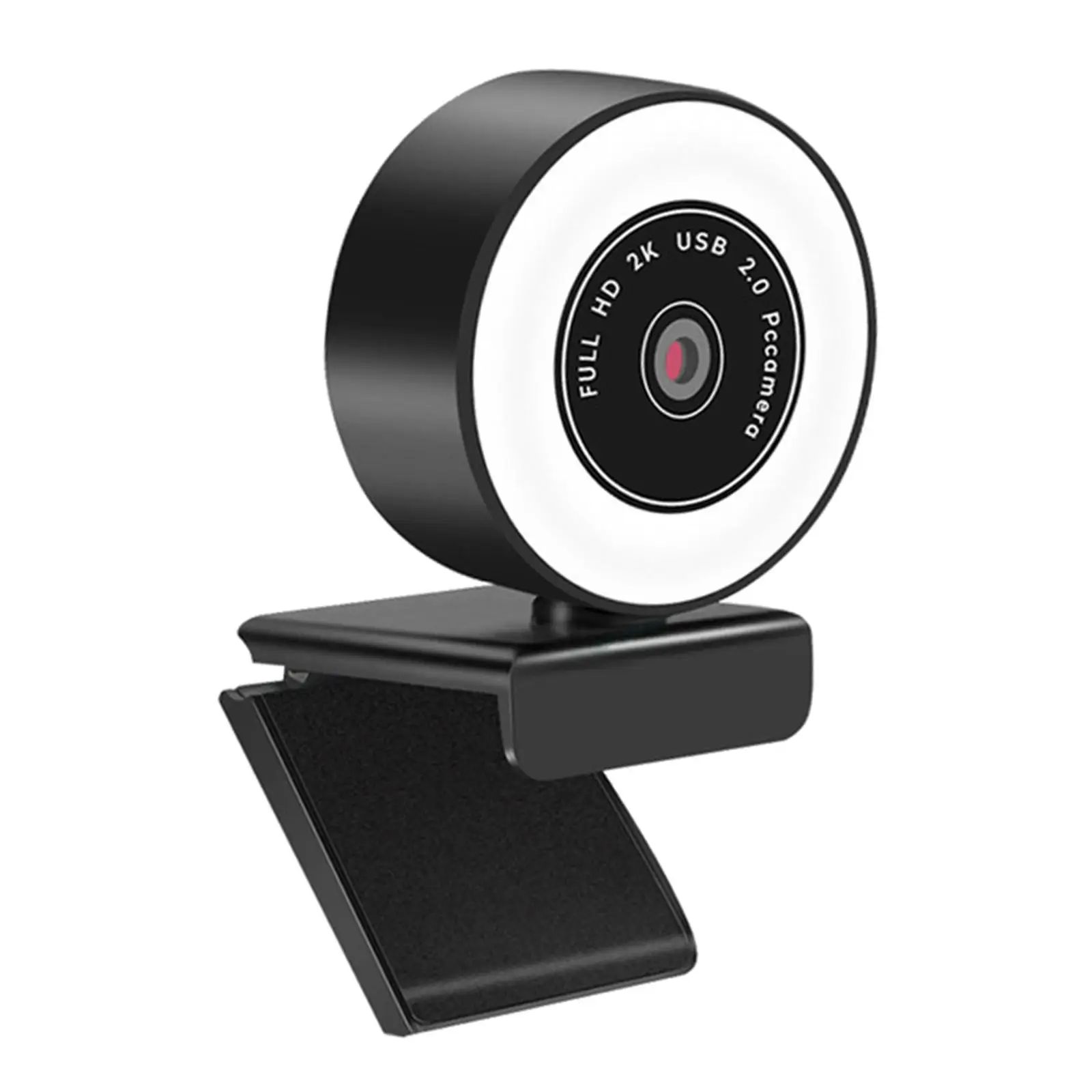Web Cam 4k USB 2.0 Streaming Camera with Noise Reduction Microphone and Smart Lighting for Remote Work and Social Media