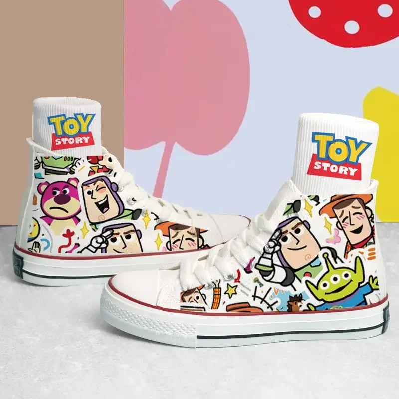 2023 Shoes for Men and Women Toy Story Cosplay Anime Kawaii Canvas for Girls Students High Top Sneaker 3D Print Shoes