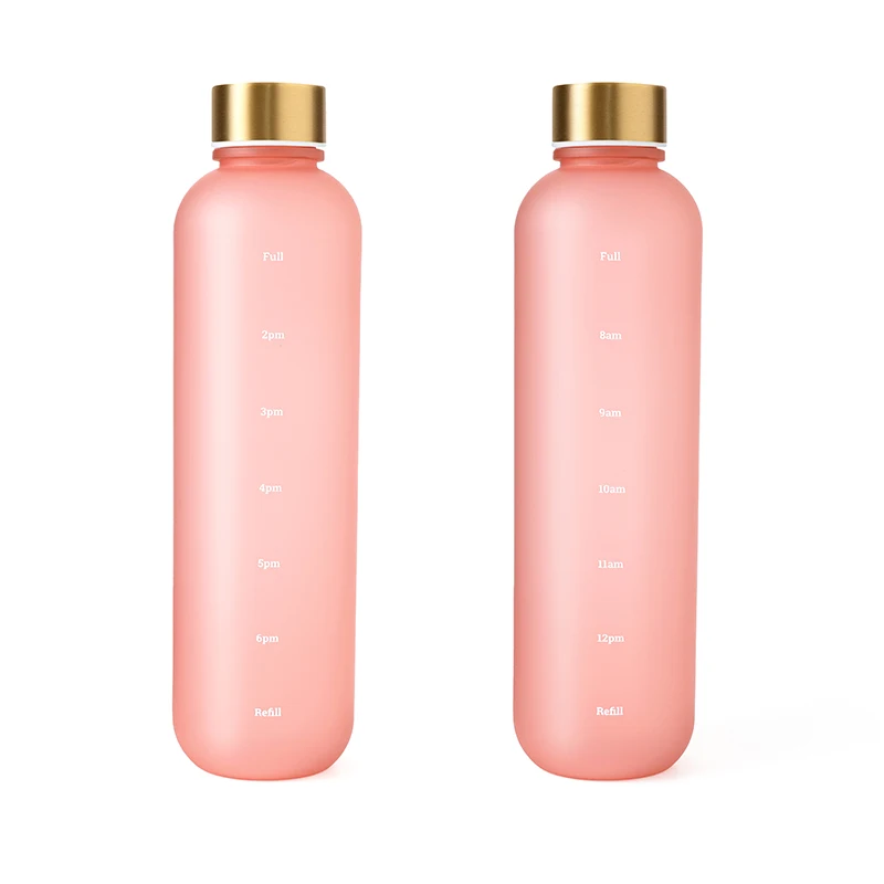 1000-ml-Flasche mit Zeitmarkierung, motivierend, wiederverwendbar, für Fitness, Sport, Outdoor, Reisen, Radfahren, auslaufsicher, BPA-frei, mattierte Flasche – Detail 11