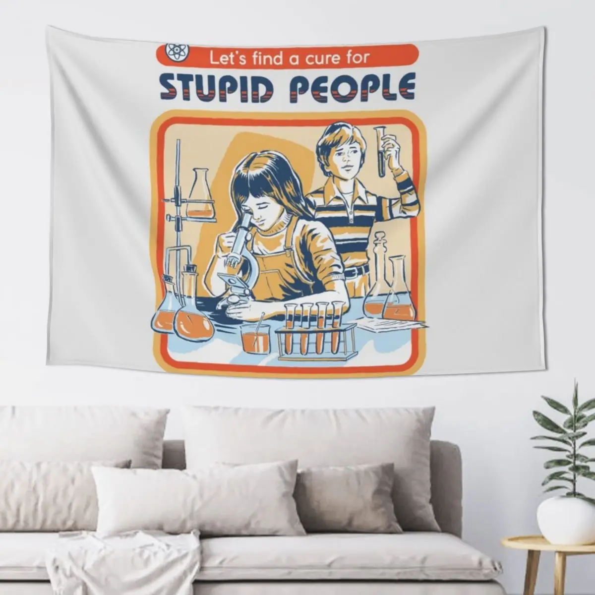 

A Cure For Stupid People Tapestry Tapete For The Wall Living Room Decoration Room Decoration Aesthetic Tapestry
