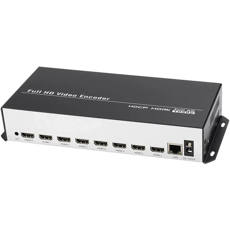 

In stock Unisheen 8 in 1 H.265 H.264 HDMI to IP Video Encoder 8 Channels Live Streaming Encoder HD Encoders H265