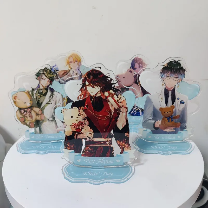 Rainbow Society Vtuber Nijisanji Anime Figures Vox SHU MYSTA IKE LUCA Acrylic Stands Model Decor Standing Sign Valentines Gift