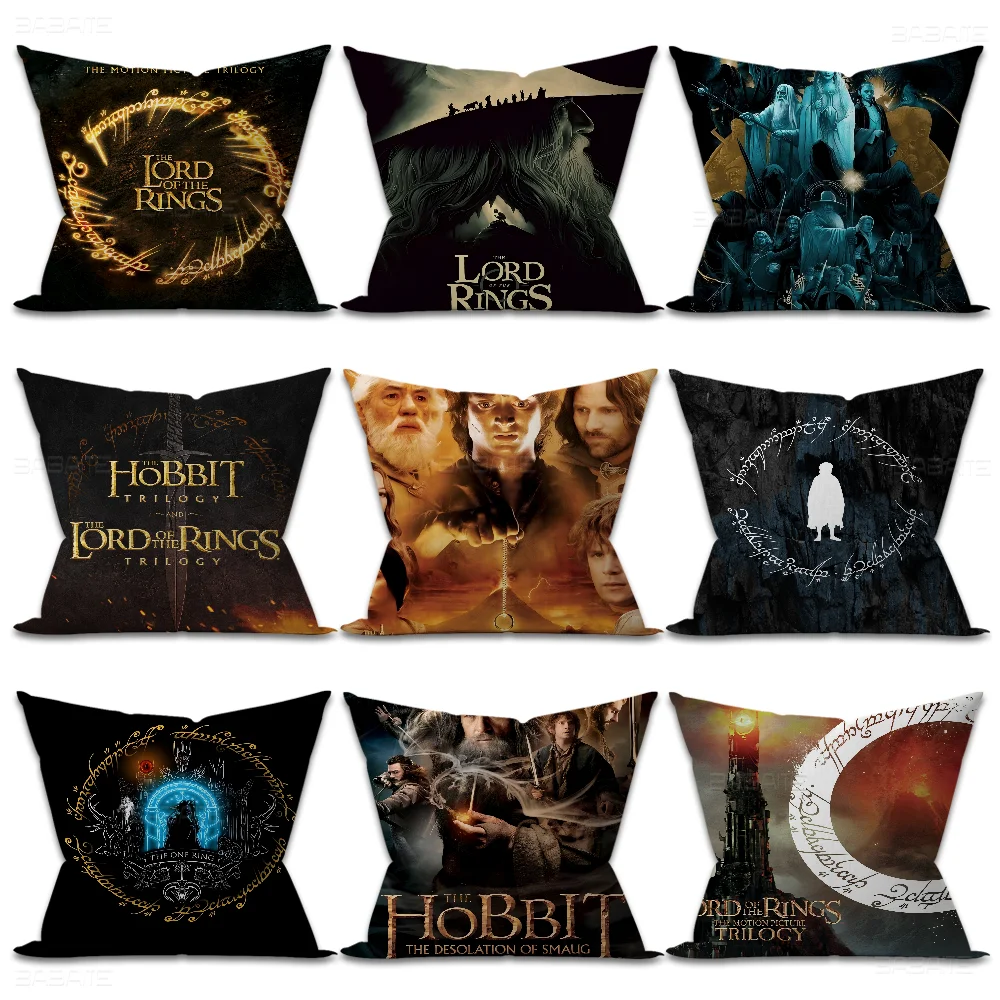 The Hobbit L-Lord Of The R-Rings Pillow Gift Home Office Decoration Bedroom Sofa Car Cushion Cover case 45x45