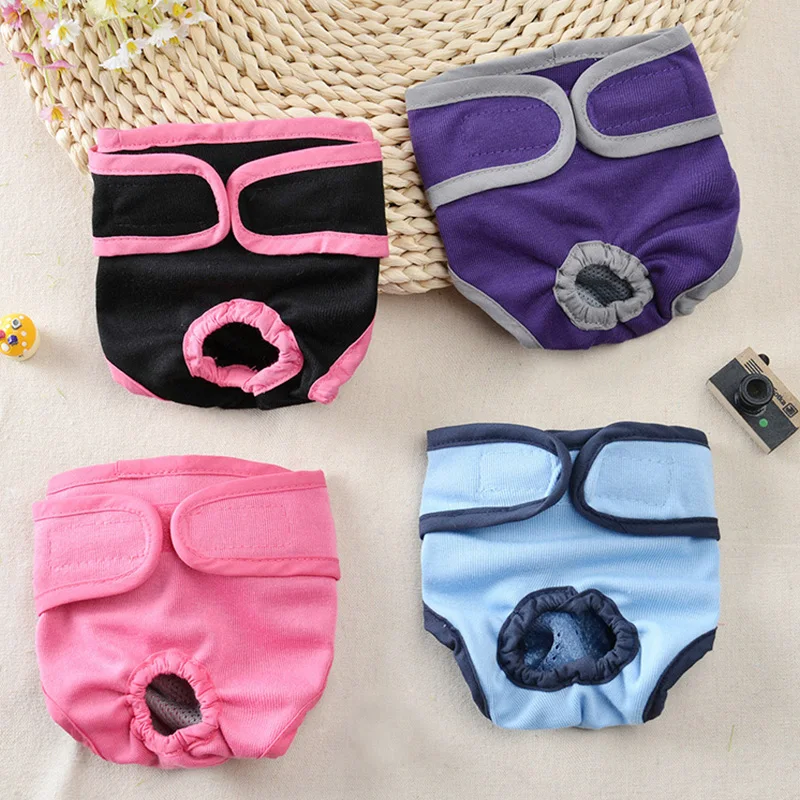 Pet Physiological Pants Diaper Sanitary Washable Female For Small Dog Panties Shorts Puppy Underwear Short Diaper Pet Underwear