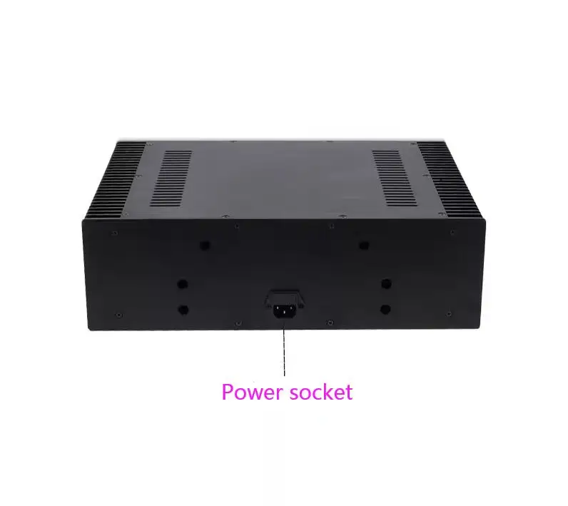 NEW4313L class A Full Aluminum amplifier Enclosure chassis box with heatsink430*130*361mm