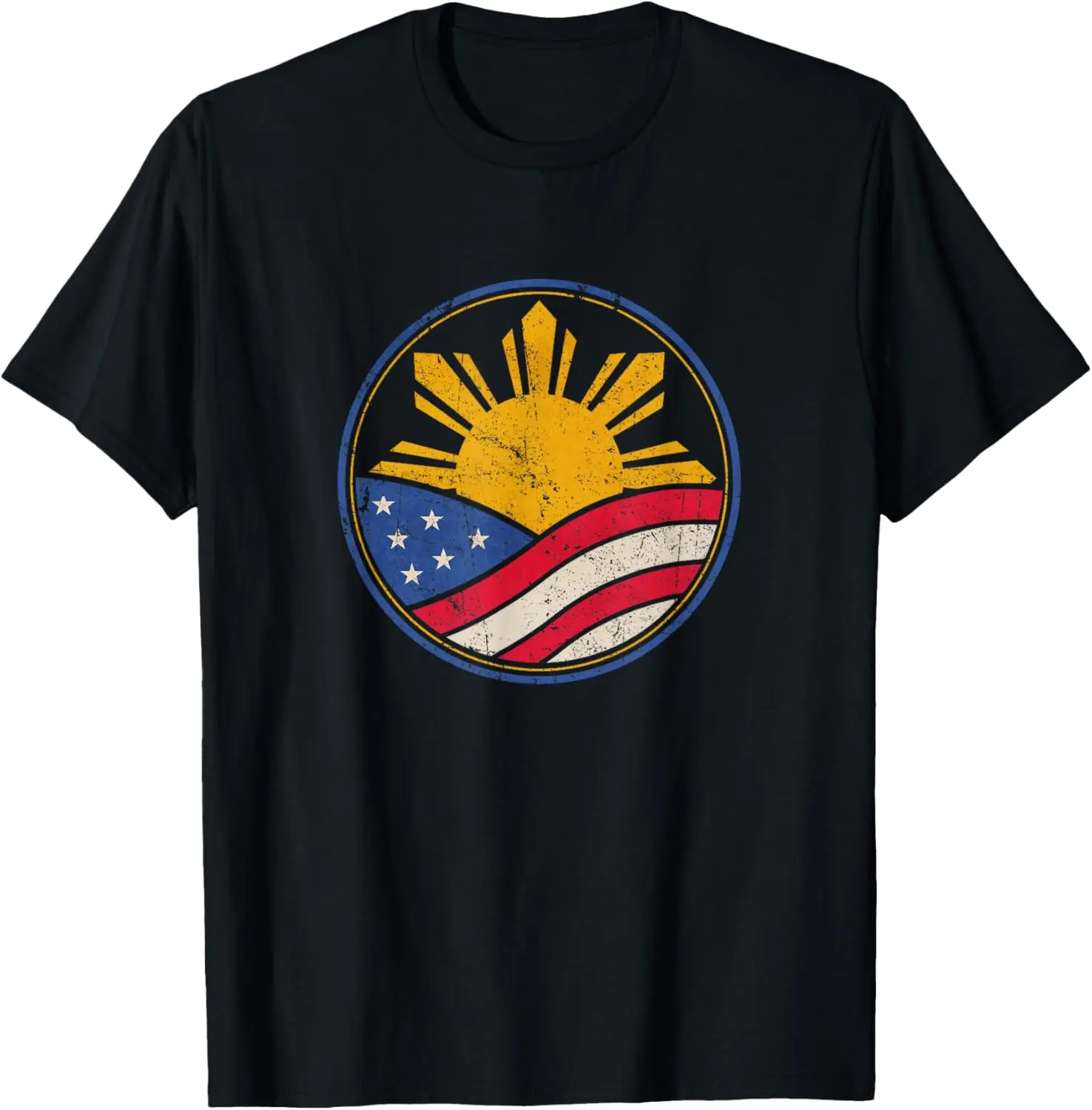 

Filipino American Shirt Philippine USA Flag Pinoy Pride Tee T-Shirt