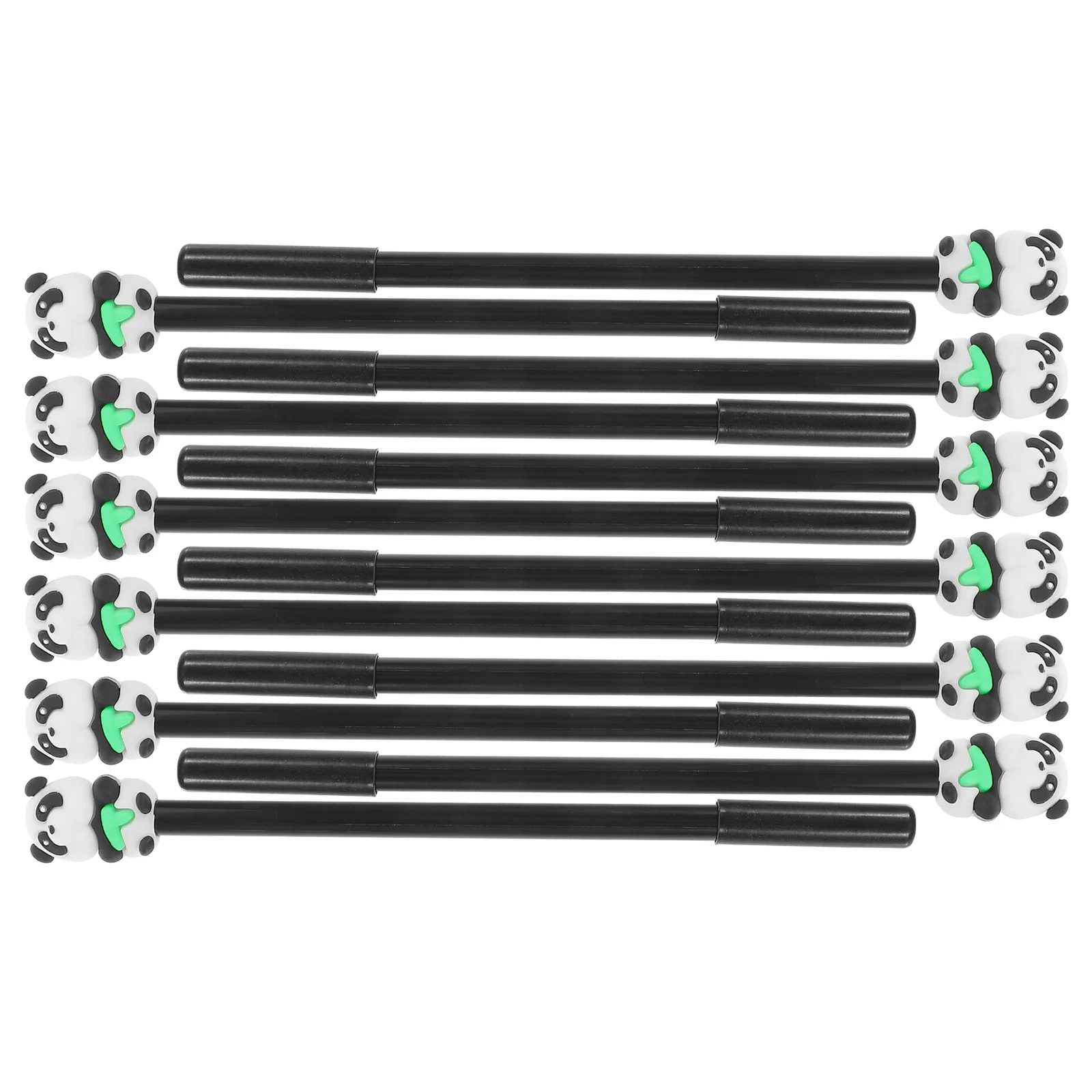 

12Pcs Cartoon Panda Gel Pens Cute Animal Design Smooth Writing Water-Based Stationery for Students Office Use Gel Pens