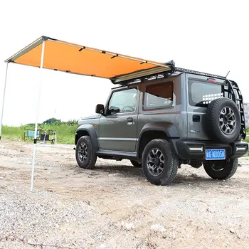 Černý vinylový boční stan s boční stříškou vhodný pro Jimny off-road JB64/JB74 markýza, kempingový vodotěsný stan 10 nejlepší prodej Střešní stan Suzuki Jimny - №4