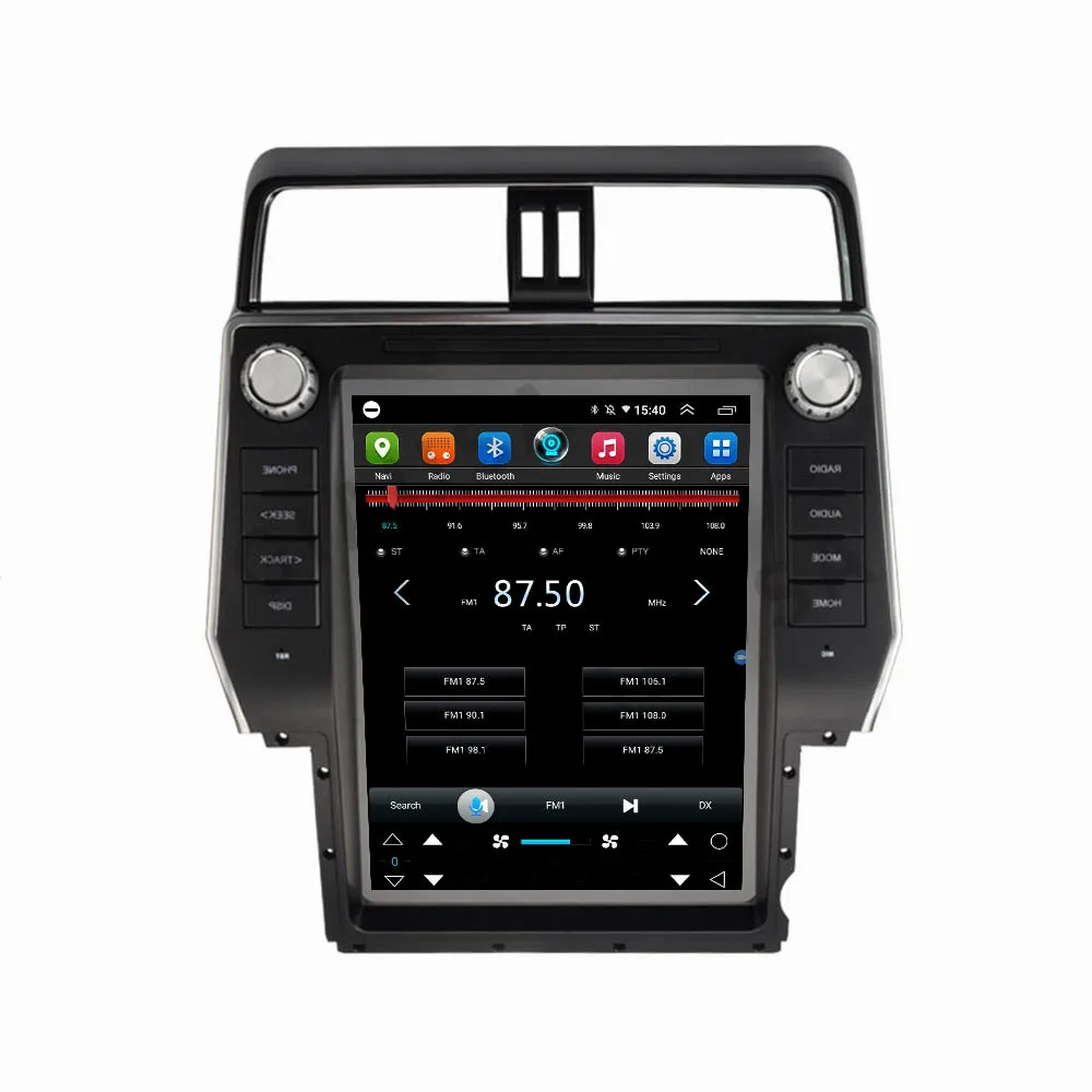 

2Din Android For Toyota Land Cruiser Prado 150 2018 2019 Car Radio Tape Recorder Tesla Style Stereo Autoradio Central Multimidia