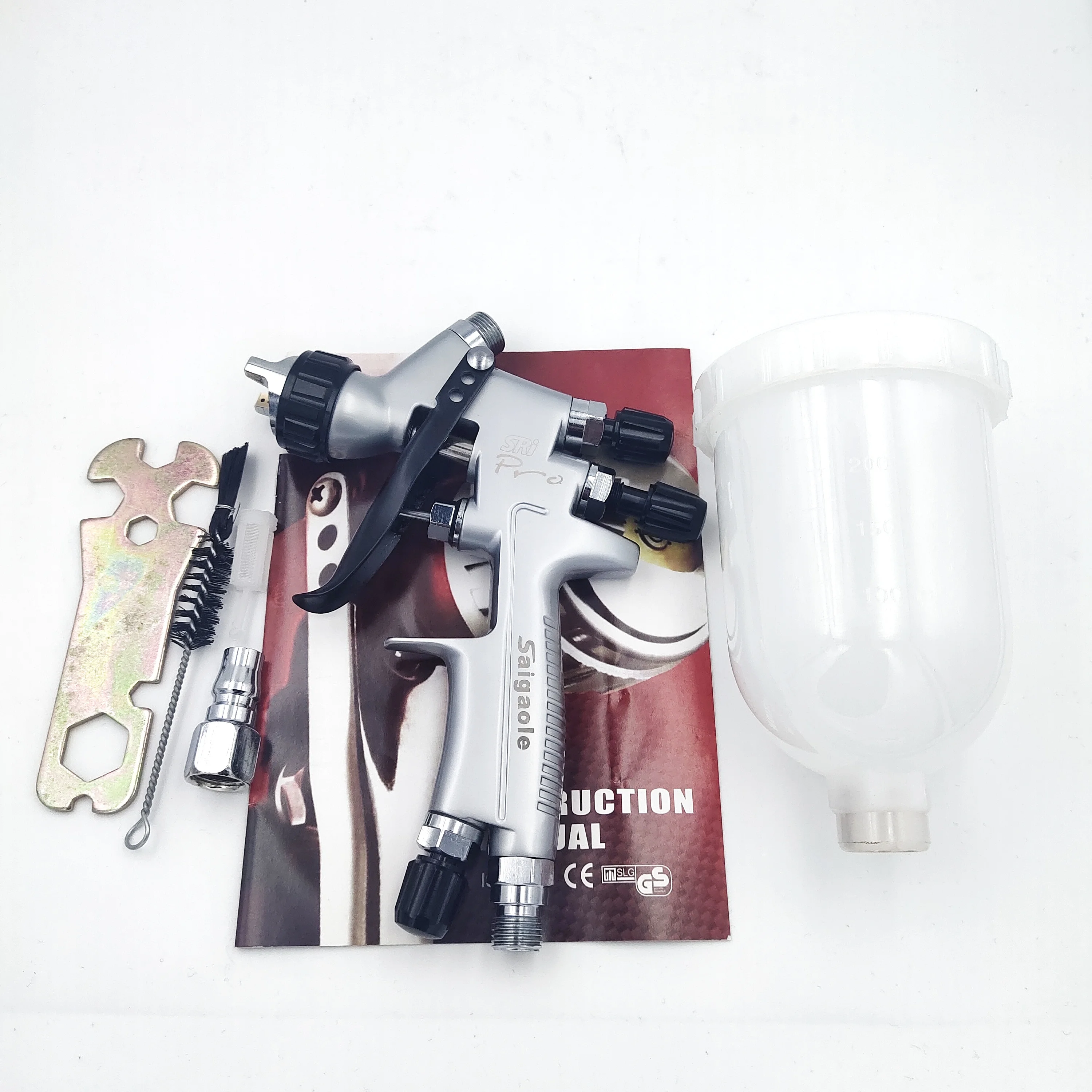 SRI Spray Gun HVLP 0.5/0.8/1.0/1.2mm Mini Sprayer Car Repair Painting Tool Coating Paint Airbrush Airless