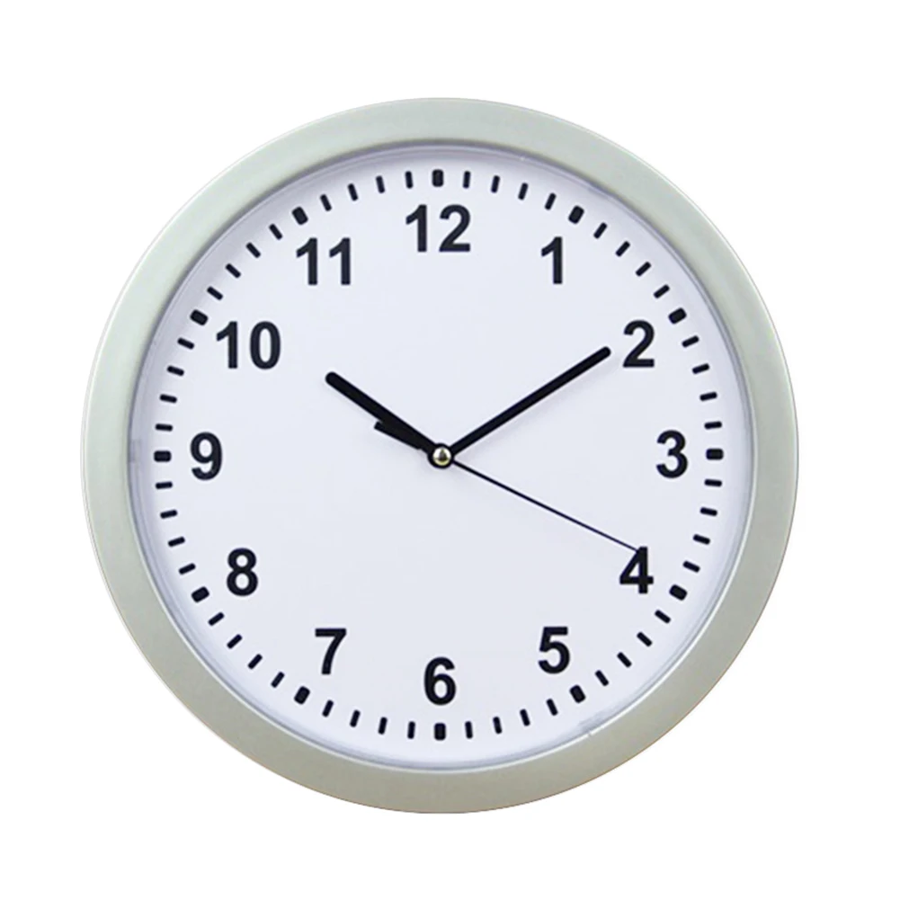 Home for décor Clock Sleek Design Wall Clock Multiple Storage Shelves Safe Safe Analog Clock Clock Clock Safety Box